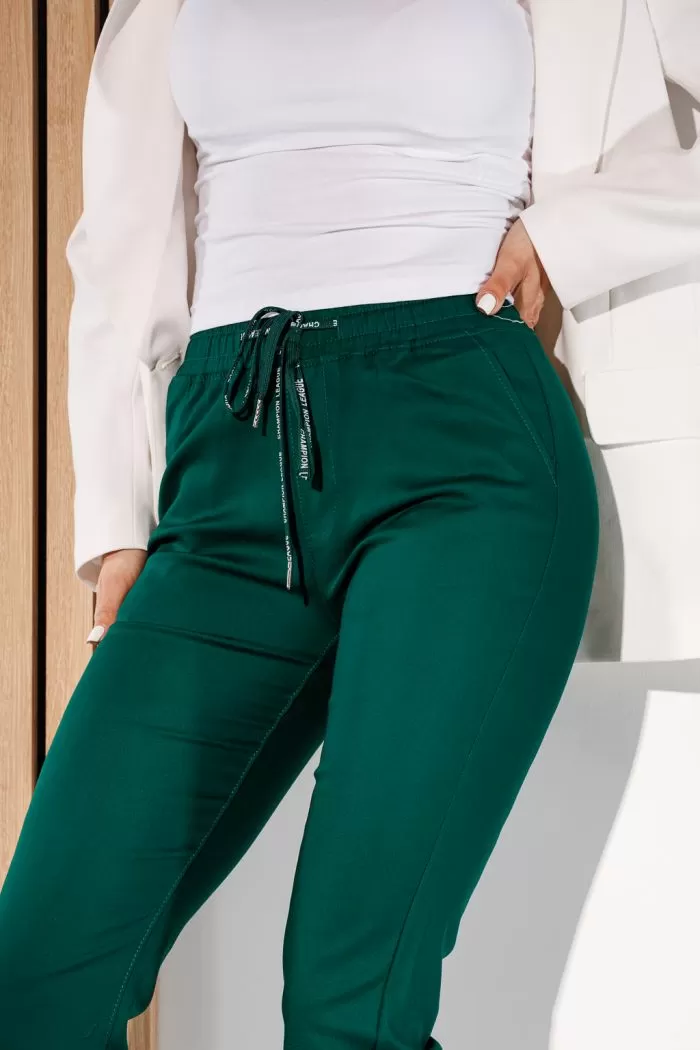 Pantaloni Casual Dama Bela Verzi #A944