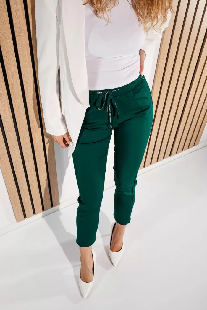 Pantaloni Casual Dama Bela Verzi #A944