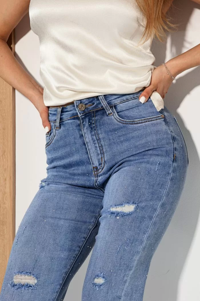 Blugi BaggyFit Dama Ara Albastri #A962