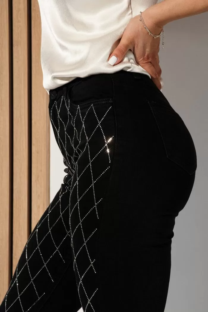 Blugi Skinny Dama Iris Negri #A966