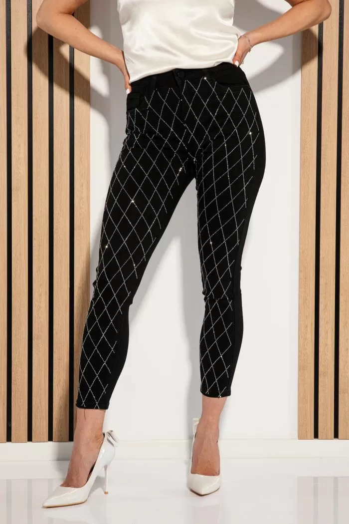 Blugi Skinny Dama Iris Negri #A966