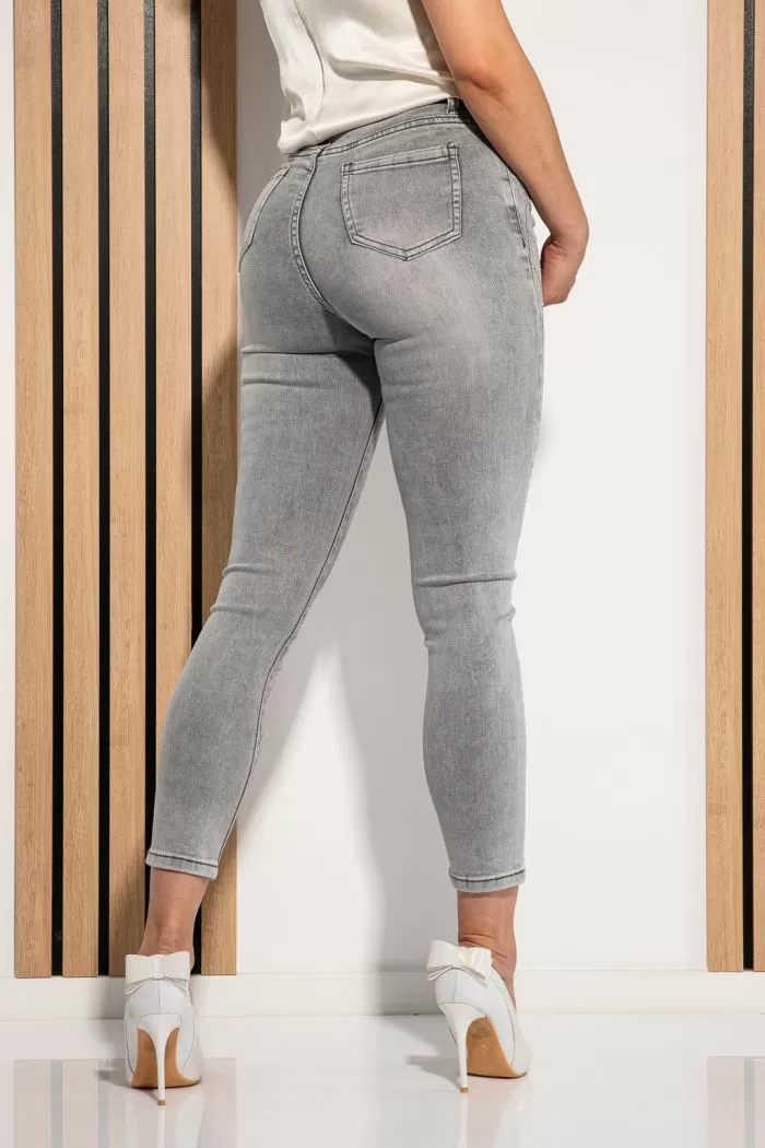 Blugi Skinny Dama Iris Gri #A967