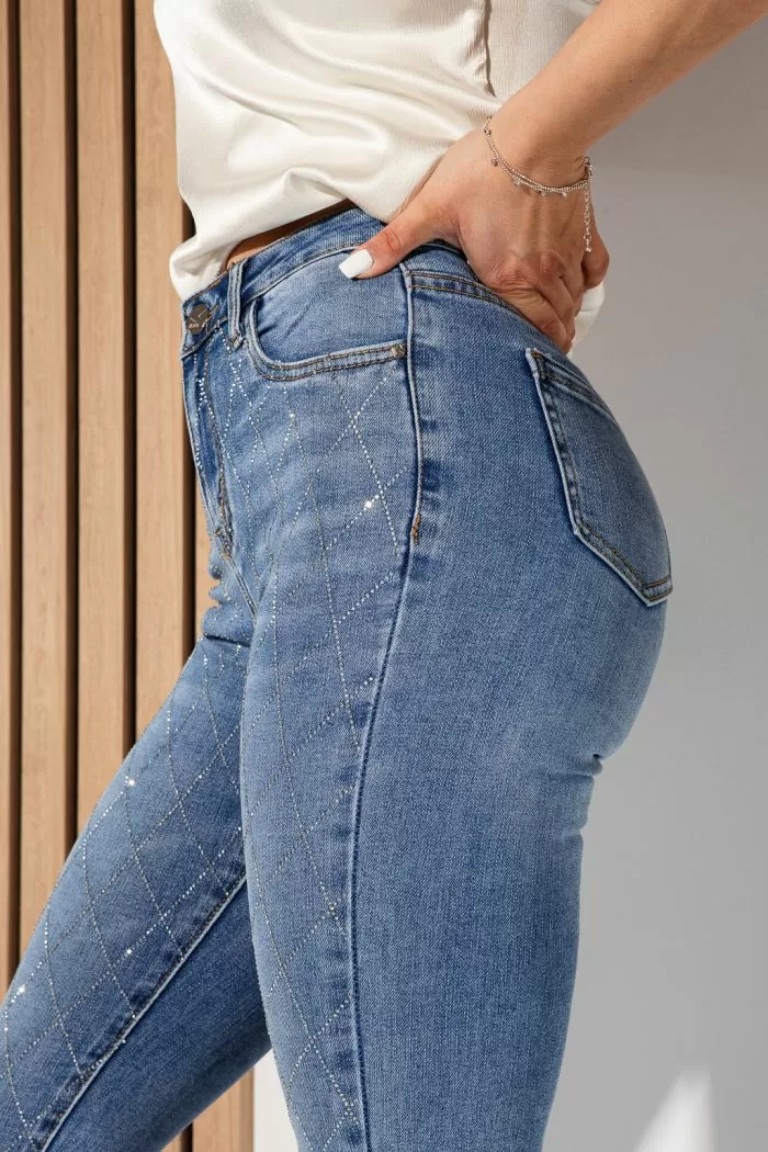 Blugi Skinny Dama Iris Albastri #A968