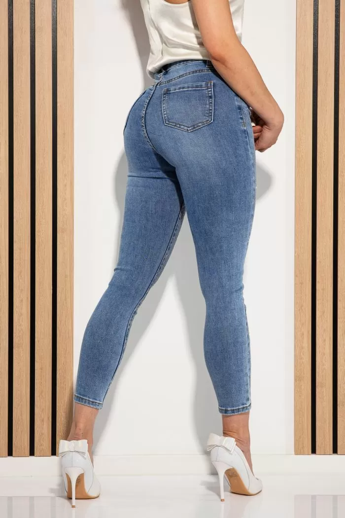 Blugi Skinny Dama Iris Albastri #A968