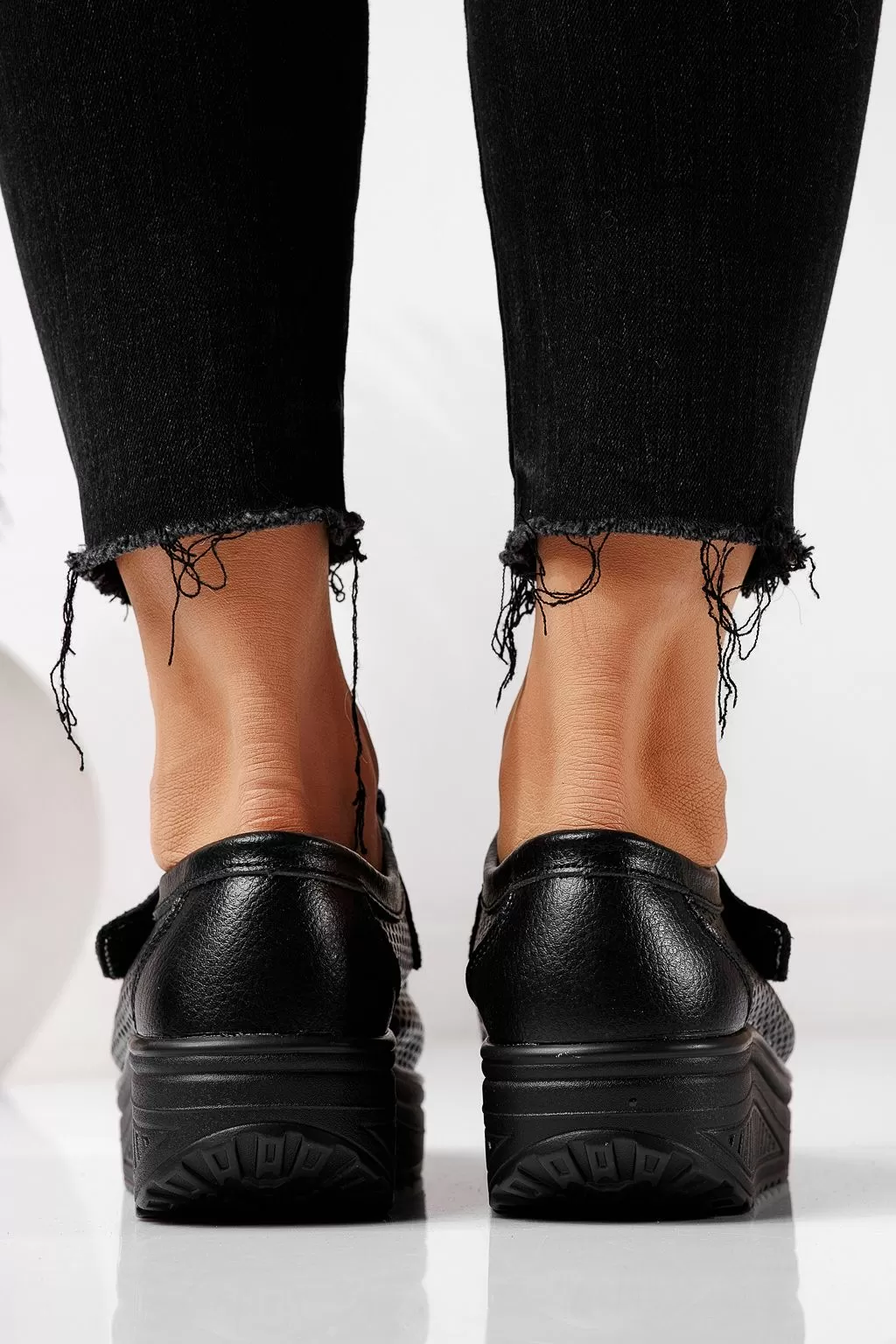 Pantofi casual dama negri din piele naturala Delia #21543