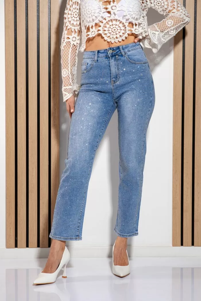Blugi MomFit Dama Clara Albastri #A981