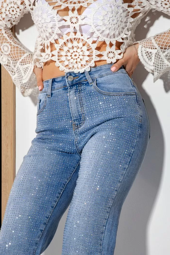 Blugi MomFit Dama Clara Albastri #A981