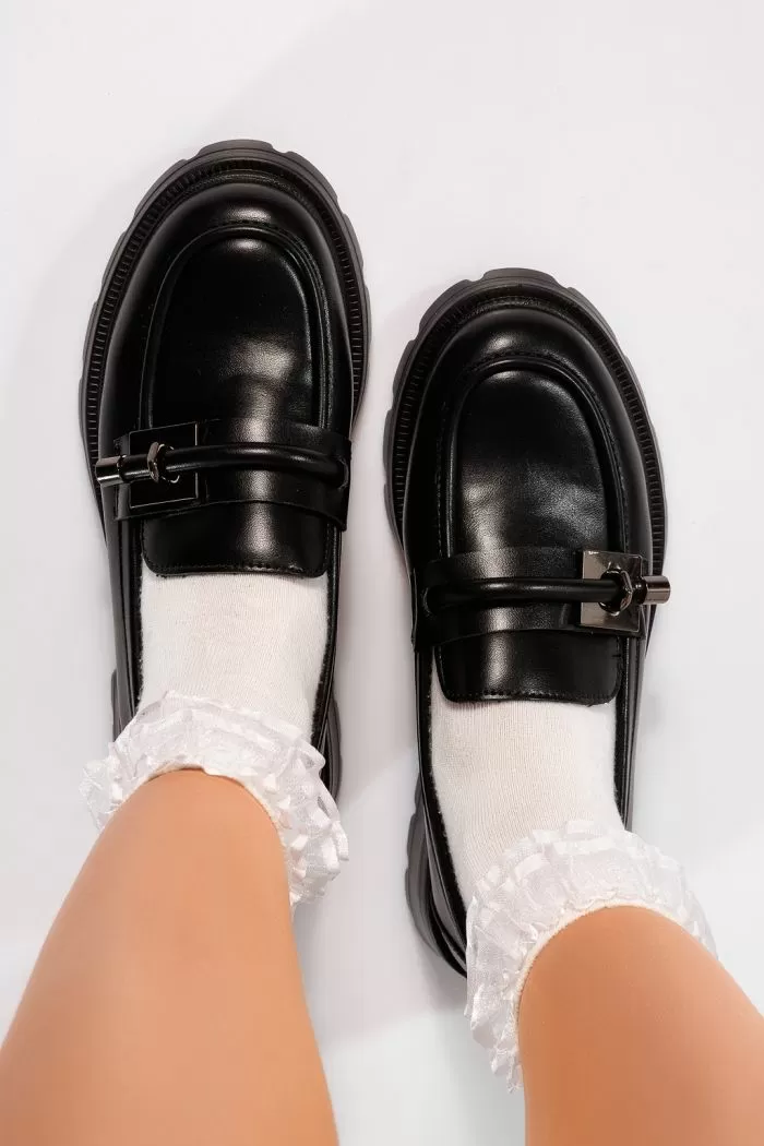 Pantofi casual dama negri din piele ecologica Zehra #21823