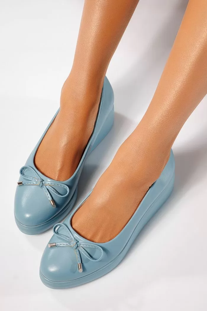Pantofi casual dama albastri din piele ecologica Vera #21842