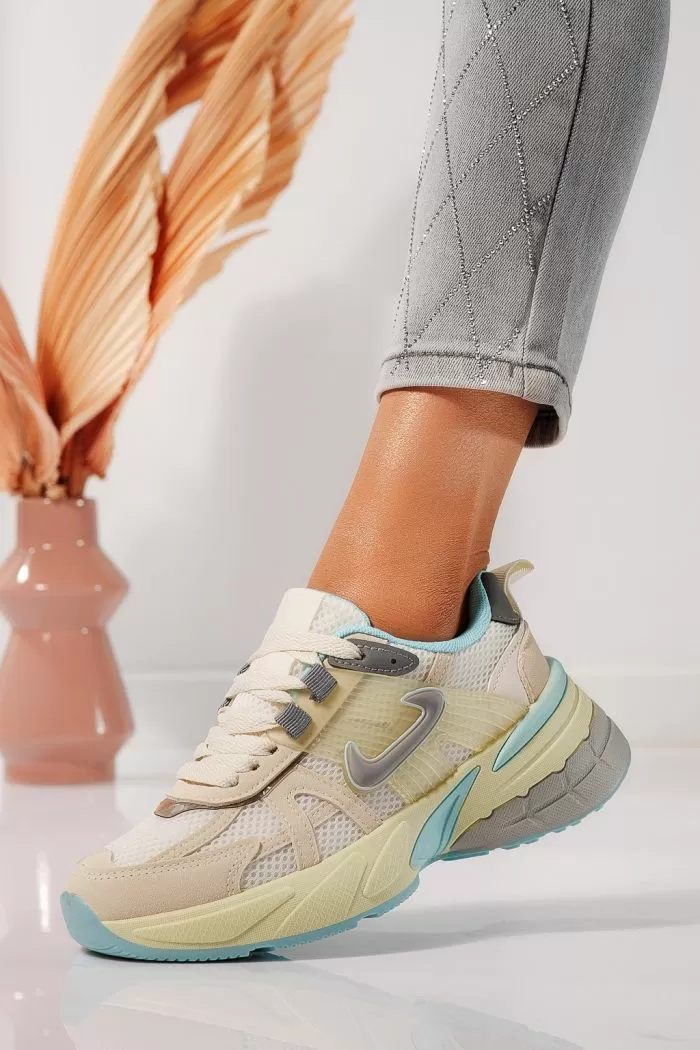 Adidasi dama bej din piele ecologica Amy #21847