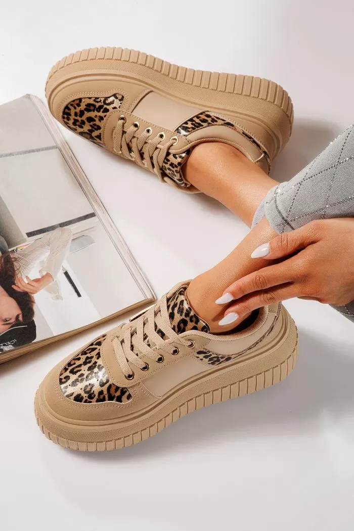 Adidasi dama khaki din piele ecologica Darla #21859