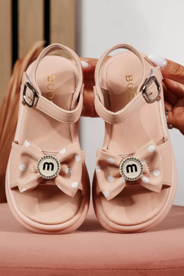 Sandale fete roz din piele ecologica Alice2 #21890