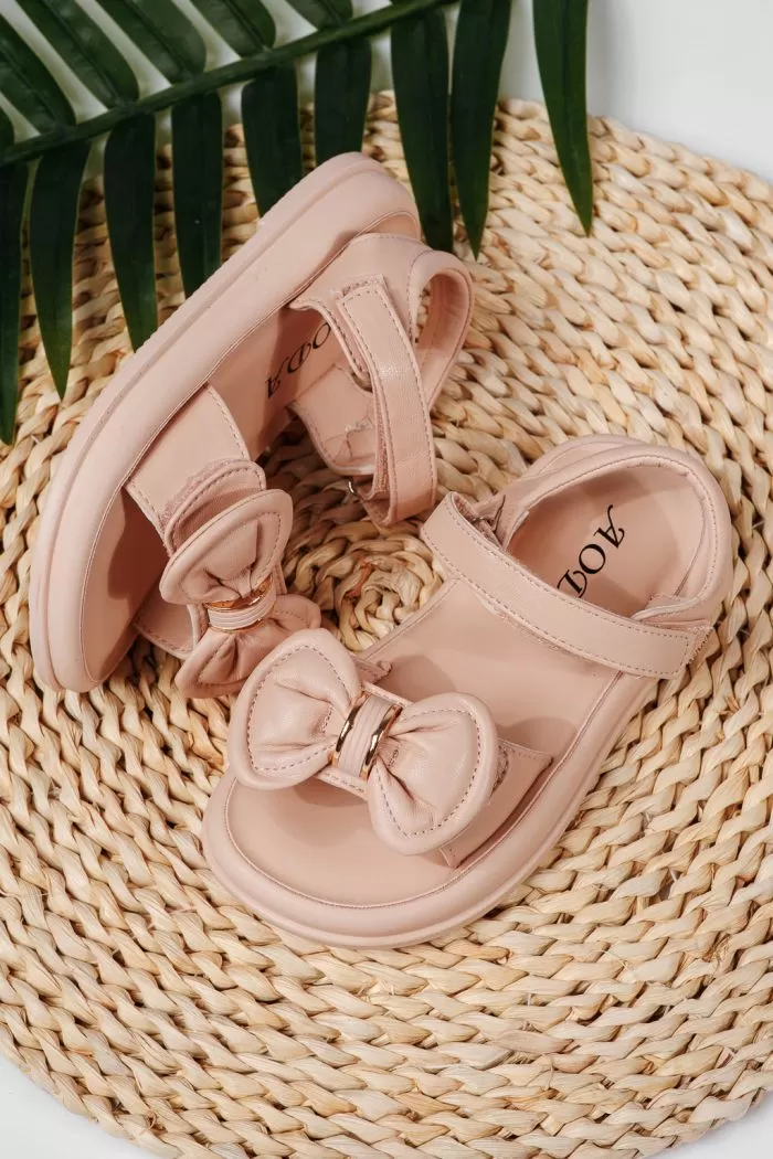 Sandale fete roz din piele ecologica Alis2 #22202