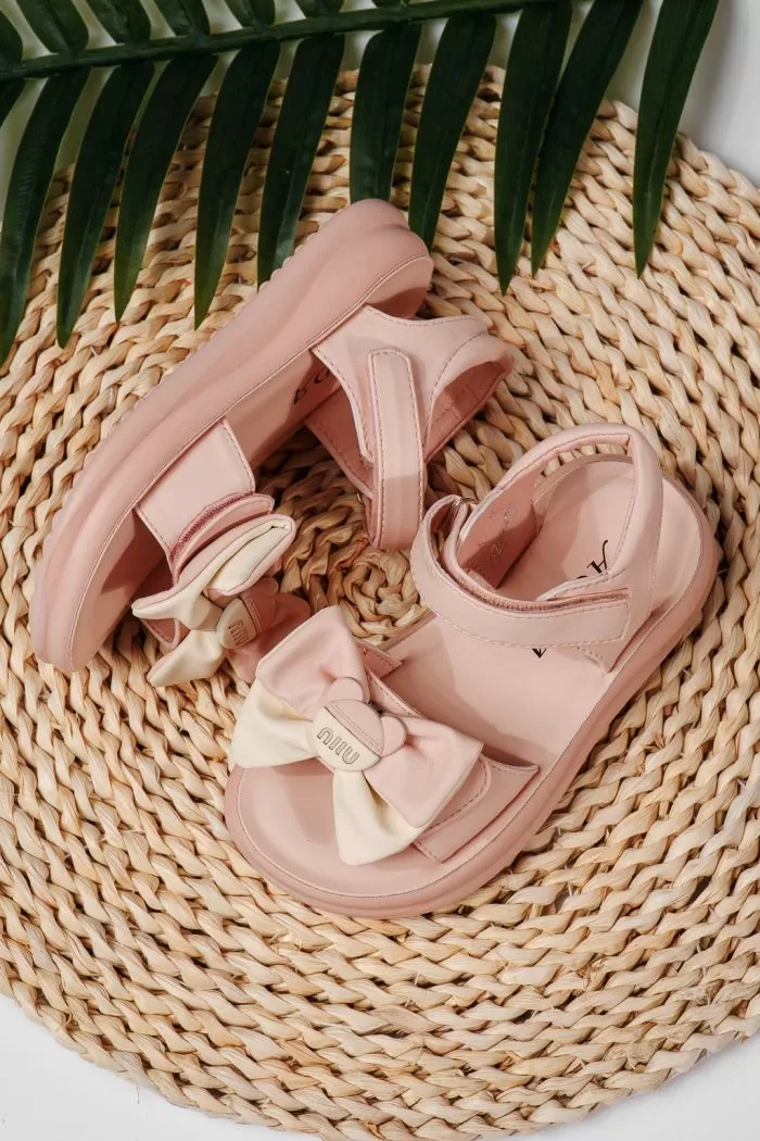Sandale fete roz din piele ecologica Alina #22208