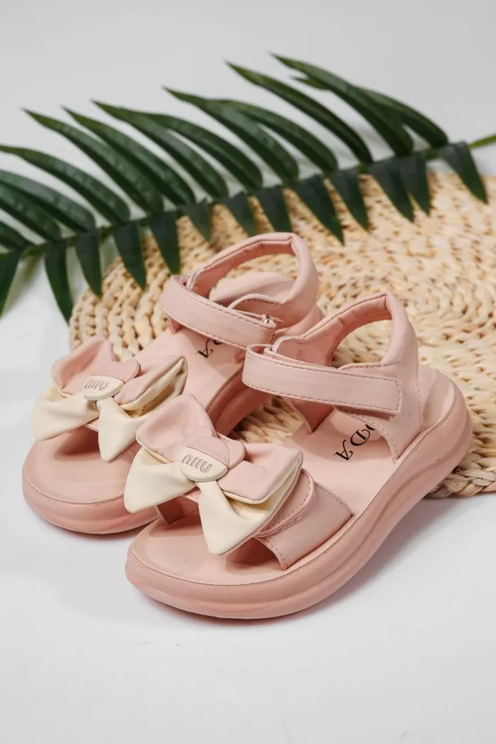 Sandale fete roz din piele ecologica Alina #22208
