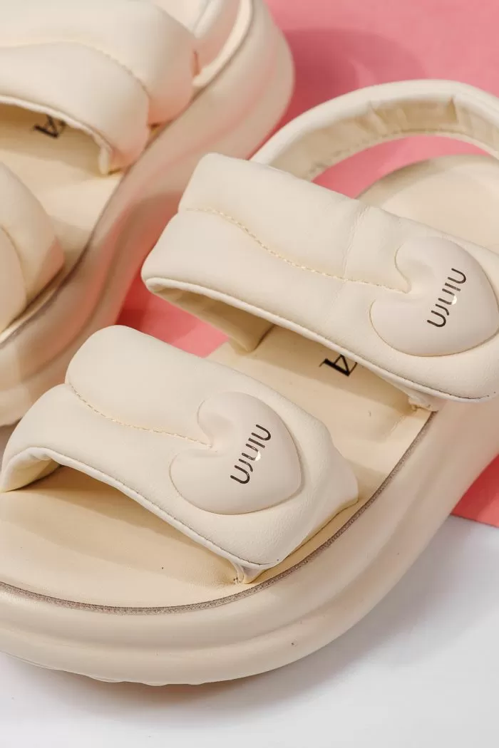 Sandale fete bej din piele ecologica Rox2 #22215