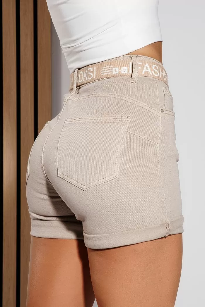 Blugi Scurti Dama Kasia Bej #A1052