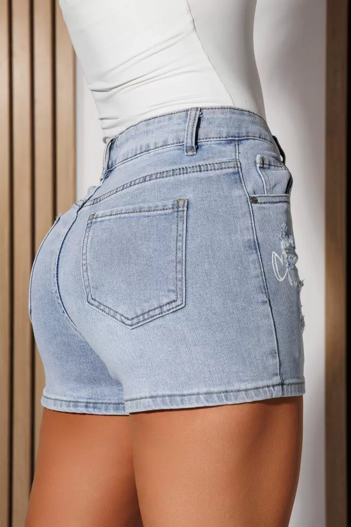 Blugi Scurti Dama Beatrice Albastri #A1066