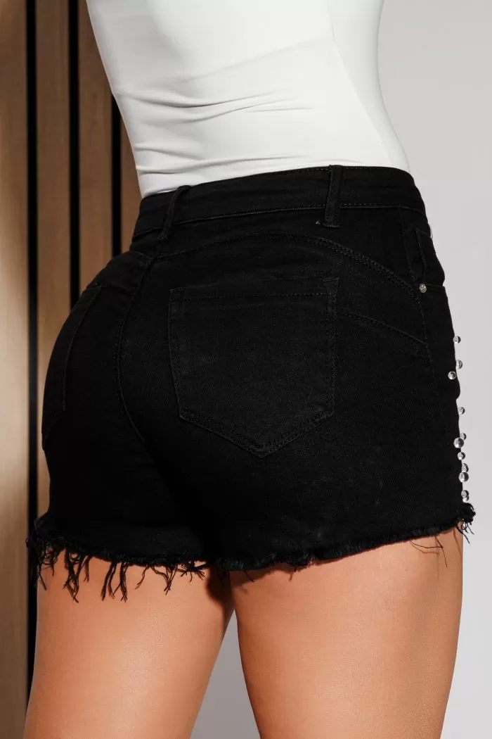 Blugi Scurti Dama Karina Negri #A1072
