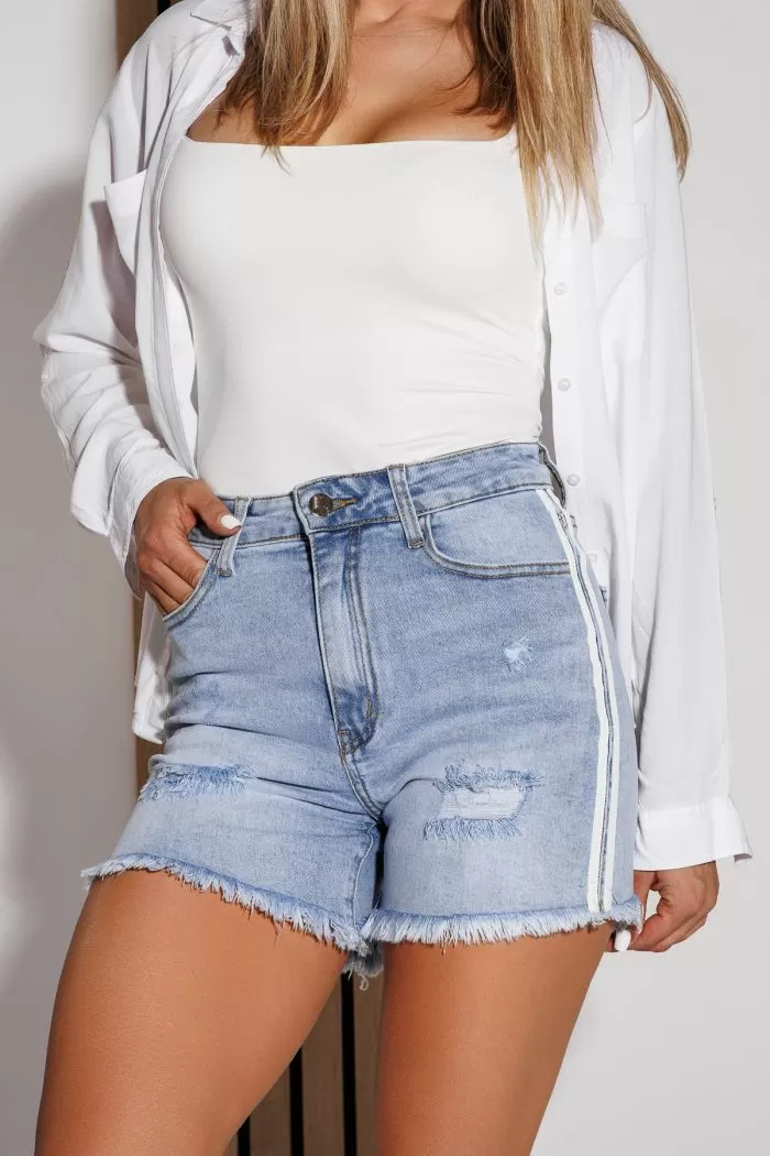 Blugi Scurti Dama Chiara Albastri #A1073