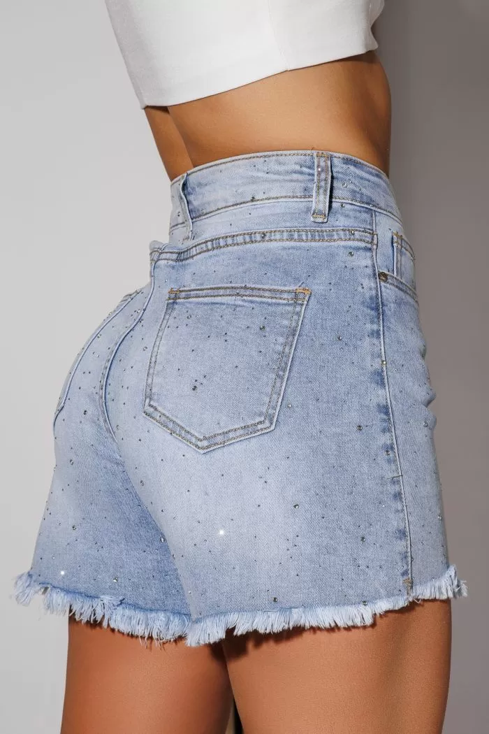 Blugi Scurti Dama Renata Albastri #A1074