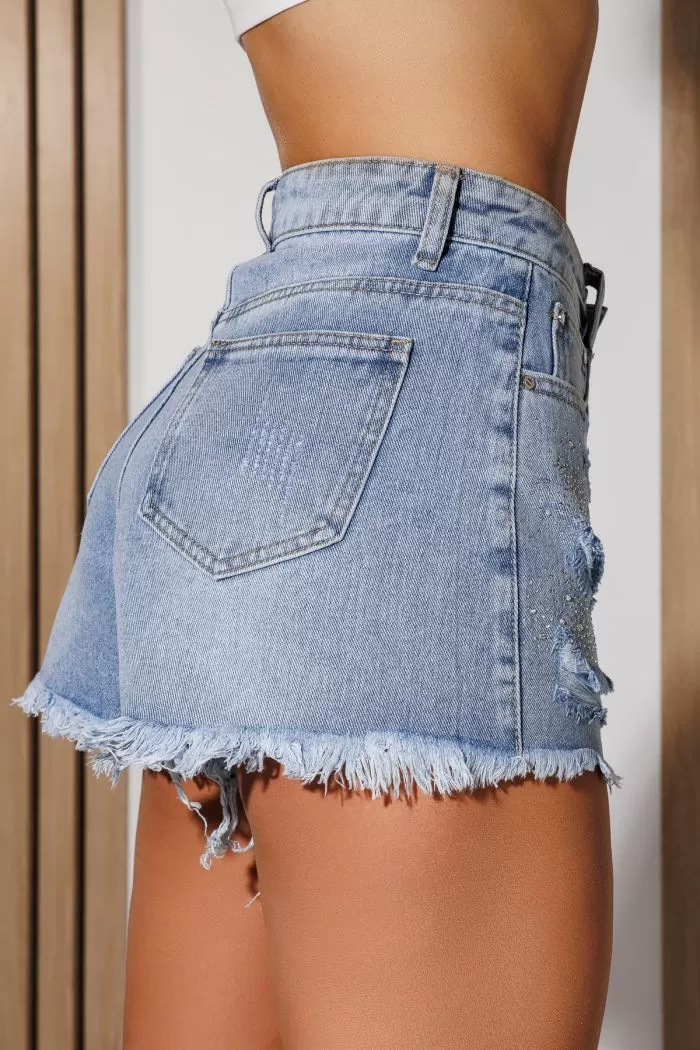 Blugi Scurti  Dama Viviana Albastri #A1076