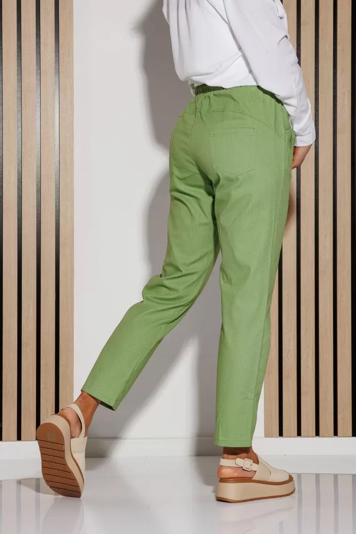 Pantaloni De Vara Dama Julia Verzi #A1081