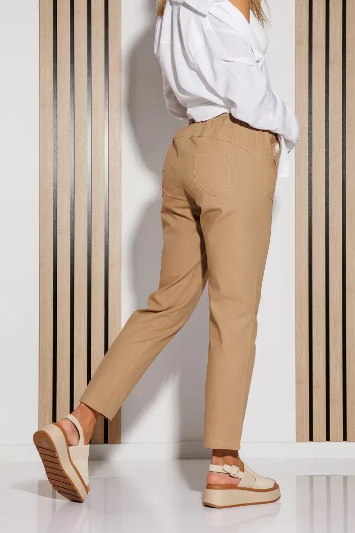 Pantaloni De Vara Dama Julia Khaki #A1082