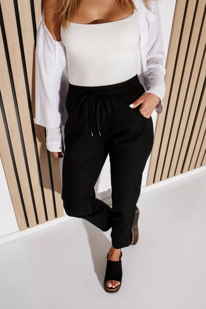 Pantaloni De Vara Dama Julia Negri #A1083