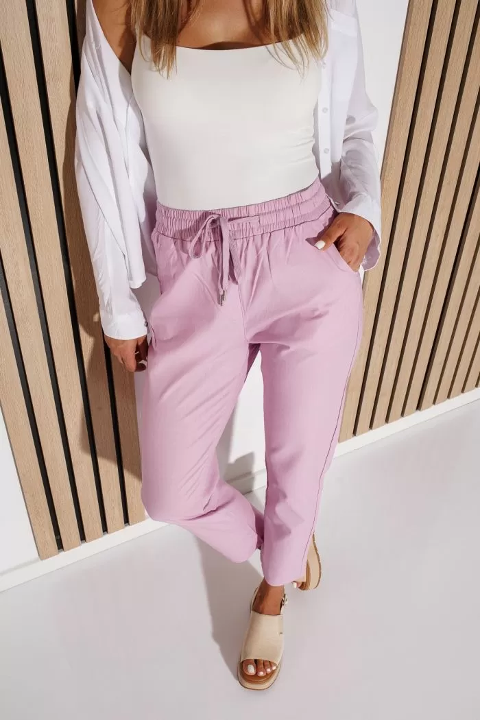 Pantaloni De Vara Dama Julia Lila #A1085