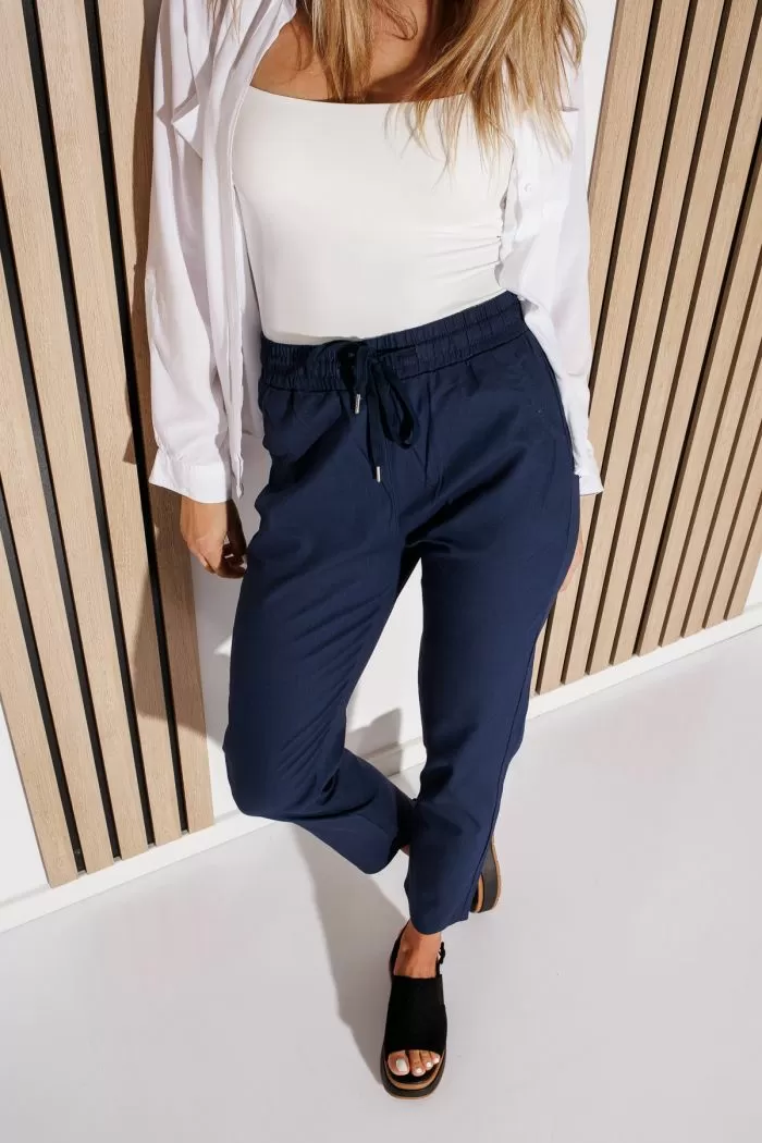 Pantaloni De Vara Dama Julia Bleumarin #A1092
