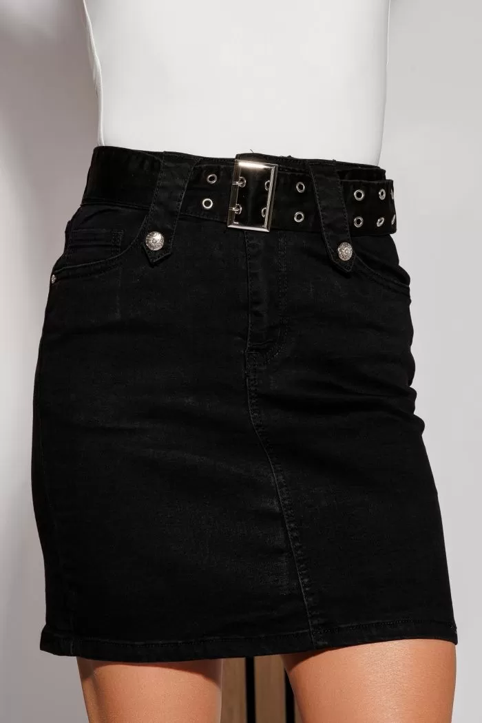 Fusta Scurta Dama Issabella Neagra #A1105