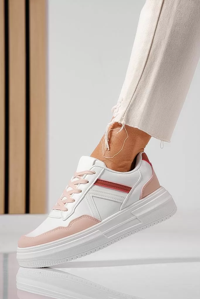 Adidasi dama roz din piele ecologica Alisa #22527