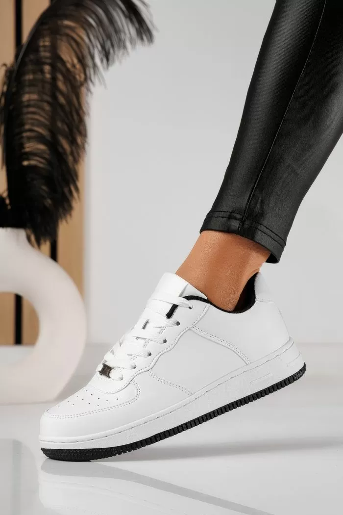 Adidasi dama negri din piele ecologica Carla #22720