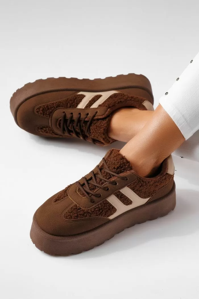 Adidasi dama vatuiti maro din piele ecologica intoarsa Lale #23039