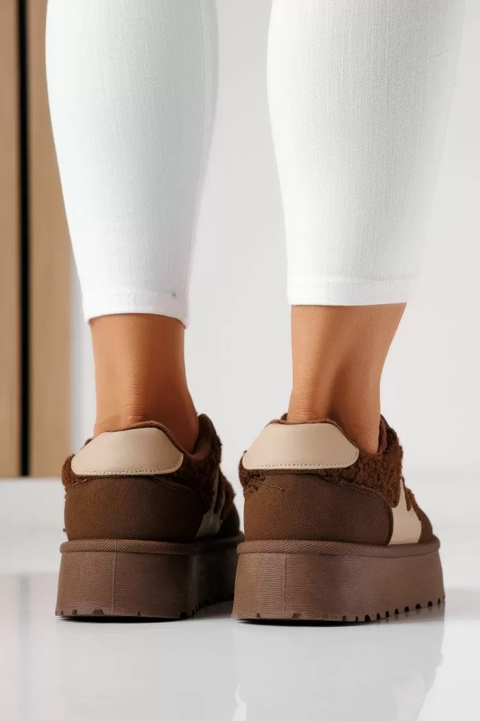 Adidasi dama vatuiti maro din piele ecologica intoarsa Lale #23039