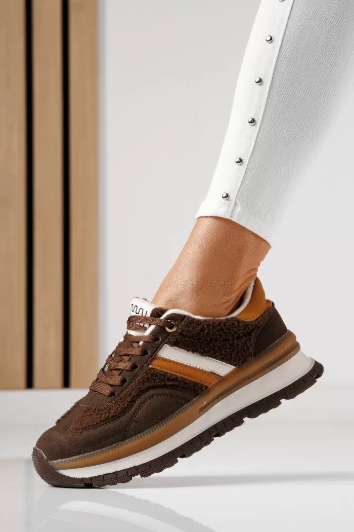 Adidasi dama vatuiti maro din piele ecologica intoarsa Leila #23043