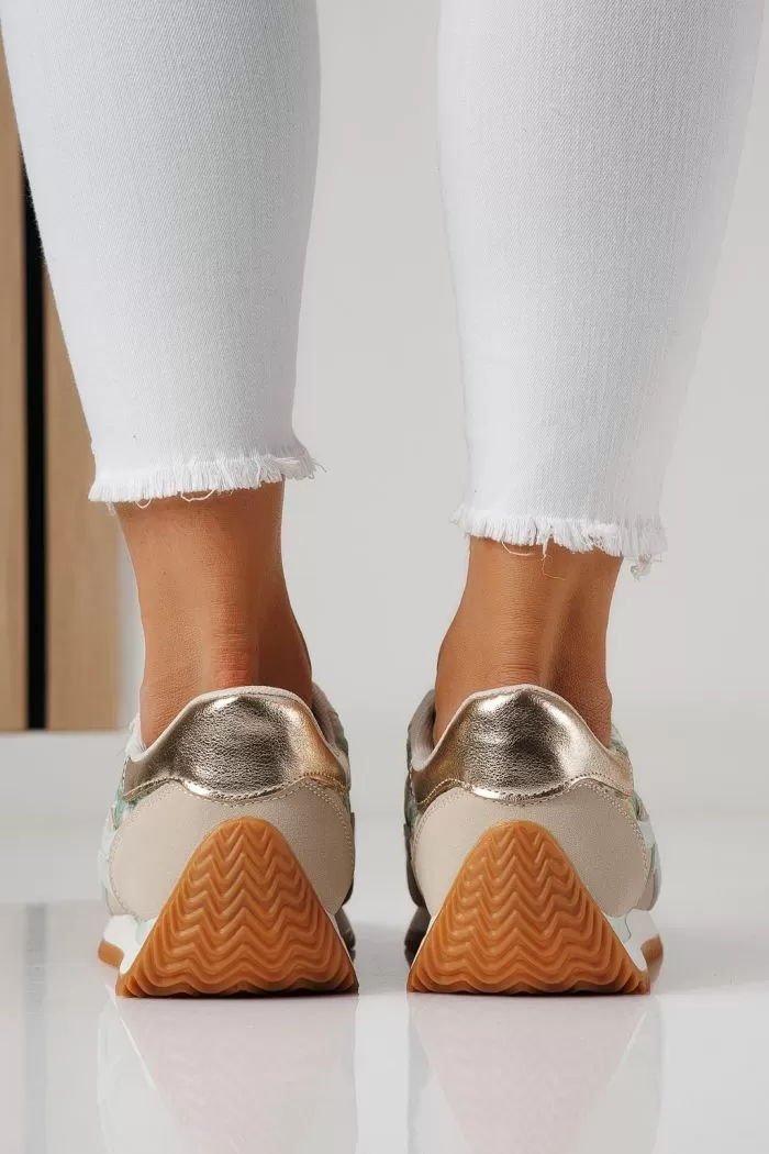 Adidasi dama verzi din piele ecologica Jesica #24126