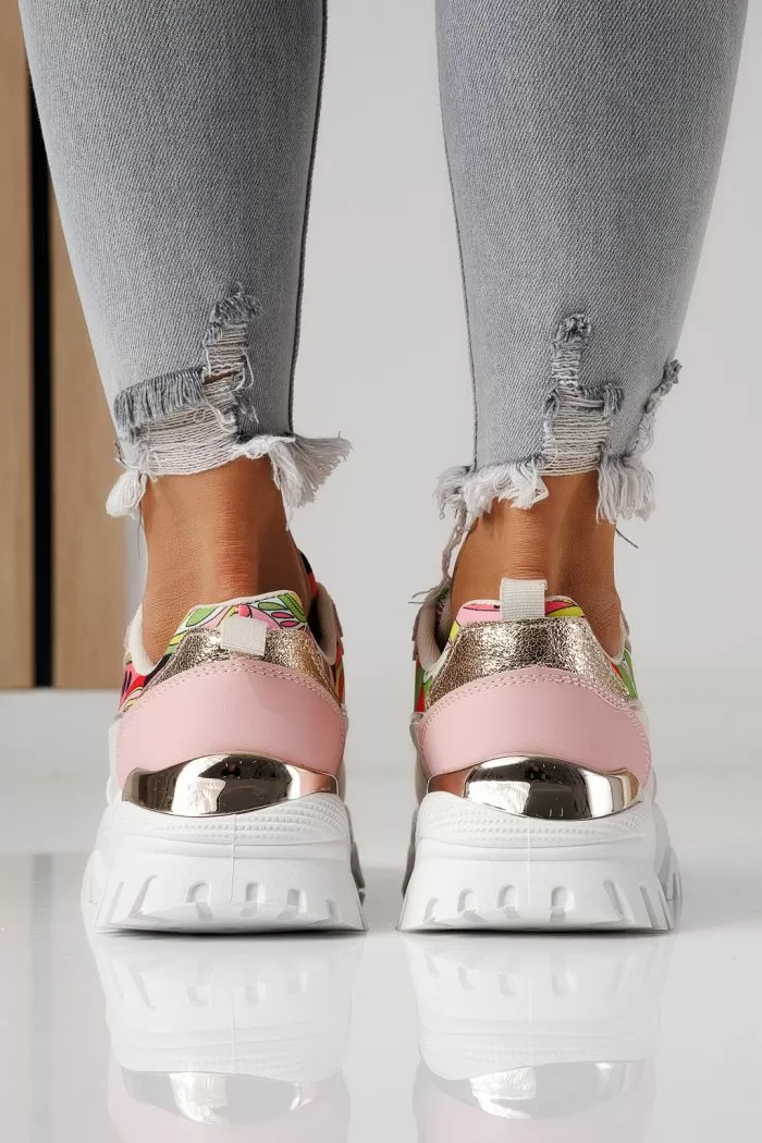 Adidasi dama roz din piele ecologica Jasmine #24132