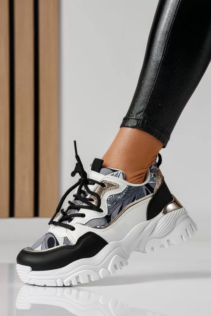 Adidasi dama negri din piele ecologica Jasmine #24133