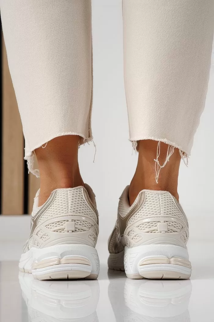 Adidasi dama bej din material textil Lilien #24147