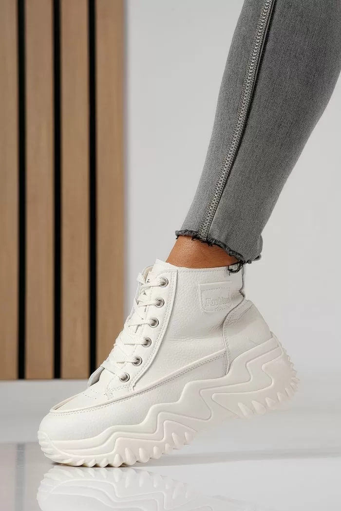 Adidasi dama bej din piele ecologica Lea #24150