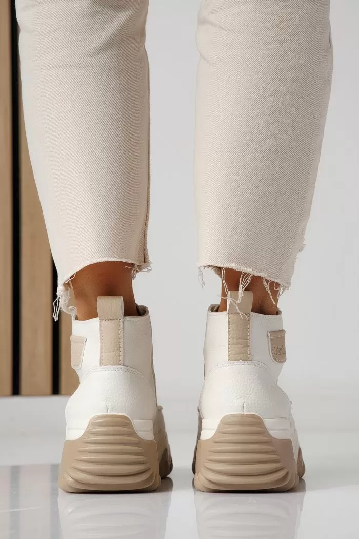 Adidasi dama khaki din piele ecologica Lea #24152