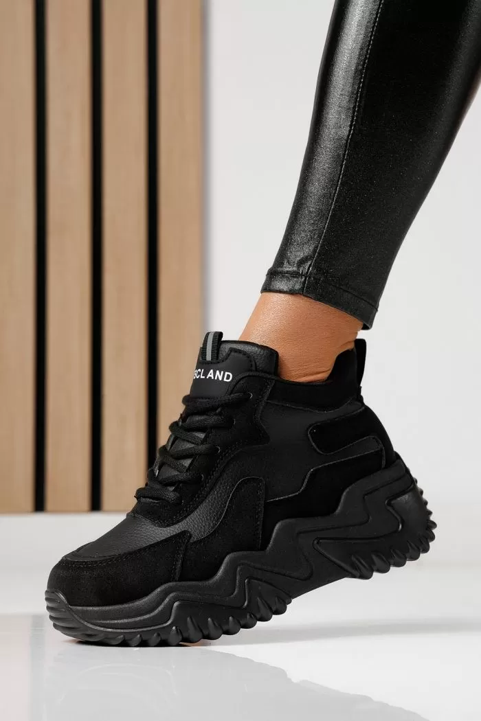 Adidasi dama negri din piele ecologica Maya #24159