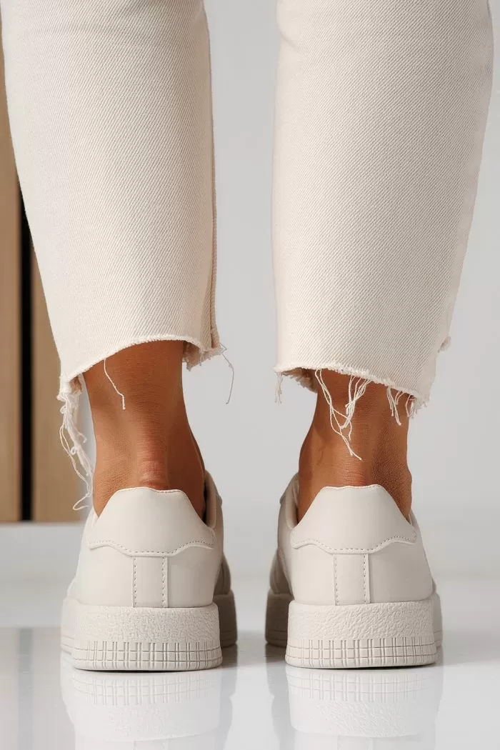 Adidasi dama bej din piele ecologica Olivia #24167