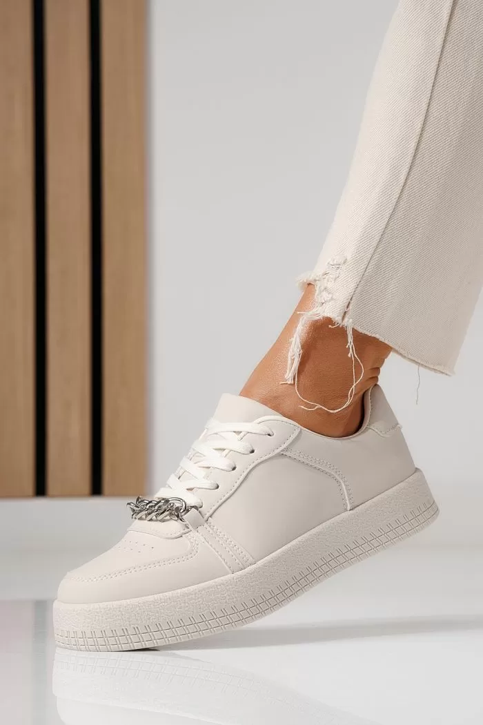 Adidasi dama bej din piele ecologica Olivia #24167