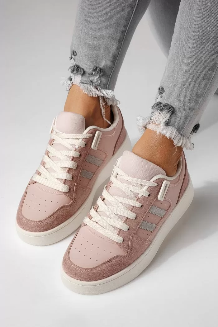 Adidasi dama roz din piele ecologica Iris #24189