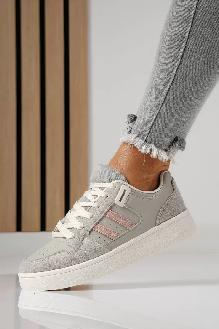 Adidasi dama gri din piele ecologica Iris #24195