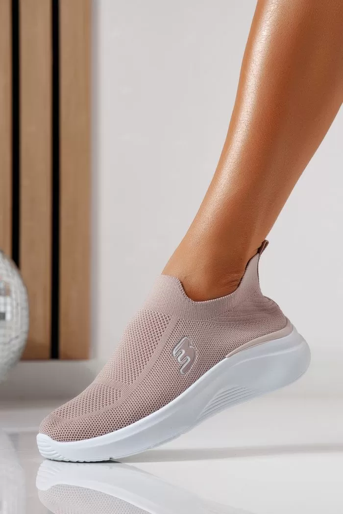 Adidasi dama roz din material textil Alona #24461