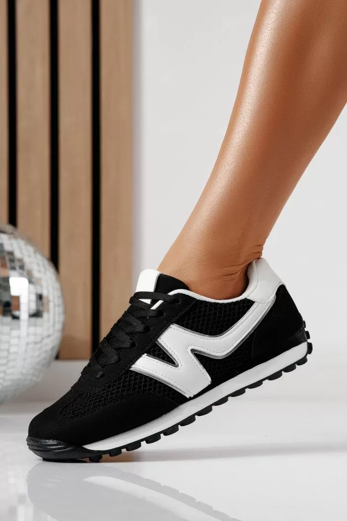 Adidasi dama negri din piele ecologica Federica #24473